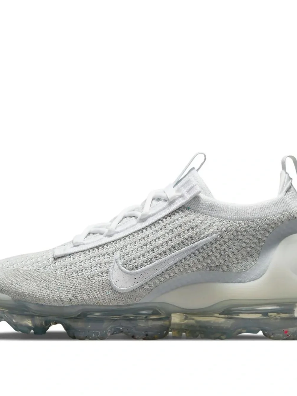 Nike Air VaporMax 2021 FK Womens Shoes Flyknit Sneakers Platinum DC4112-100 Sz 7